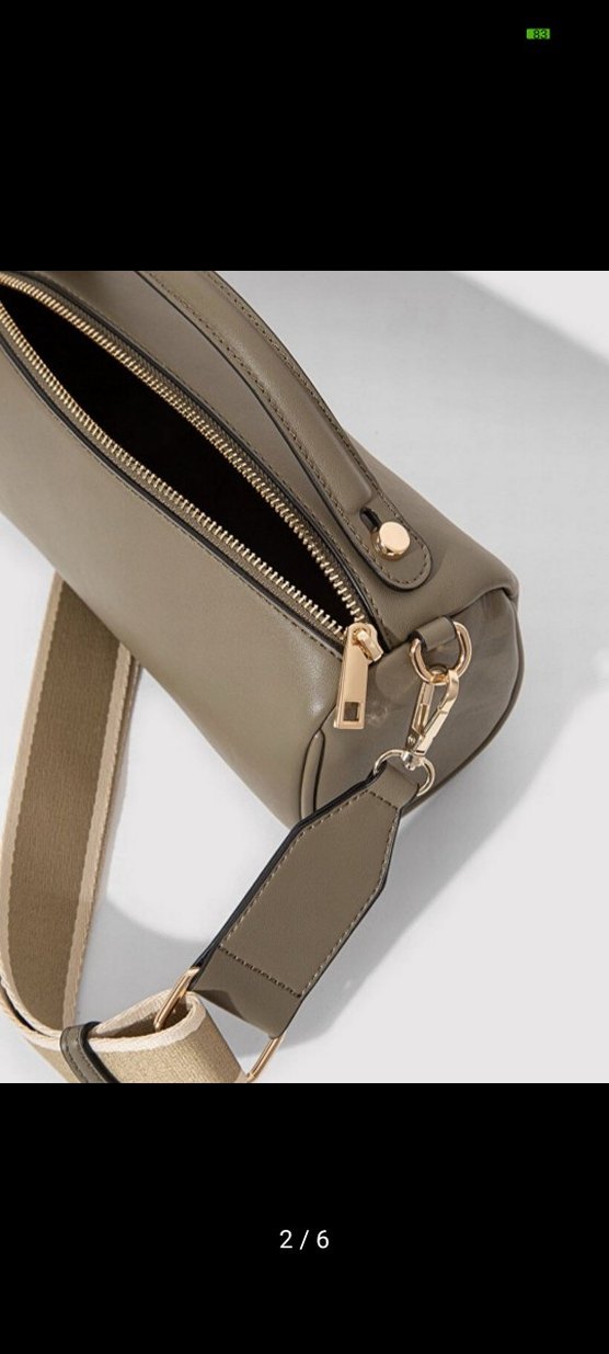 Mavi Marka Yeşil Deri Çanta - Görsel 2