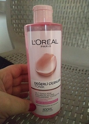 Loreal kuru ve hassas ciltler için değerli çiçekler tonik