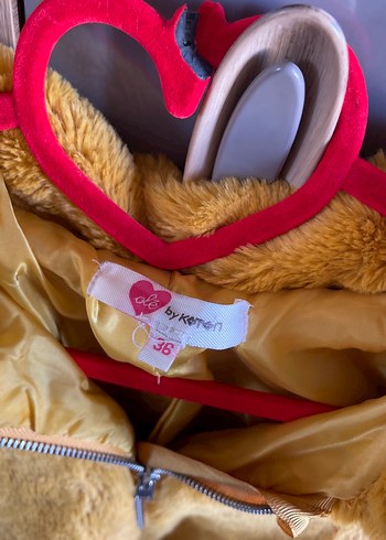 Sarı Kürk Detaylı Kadın Ceket - Görsel 3