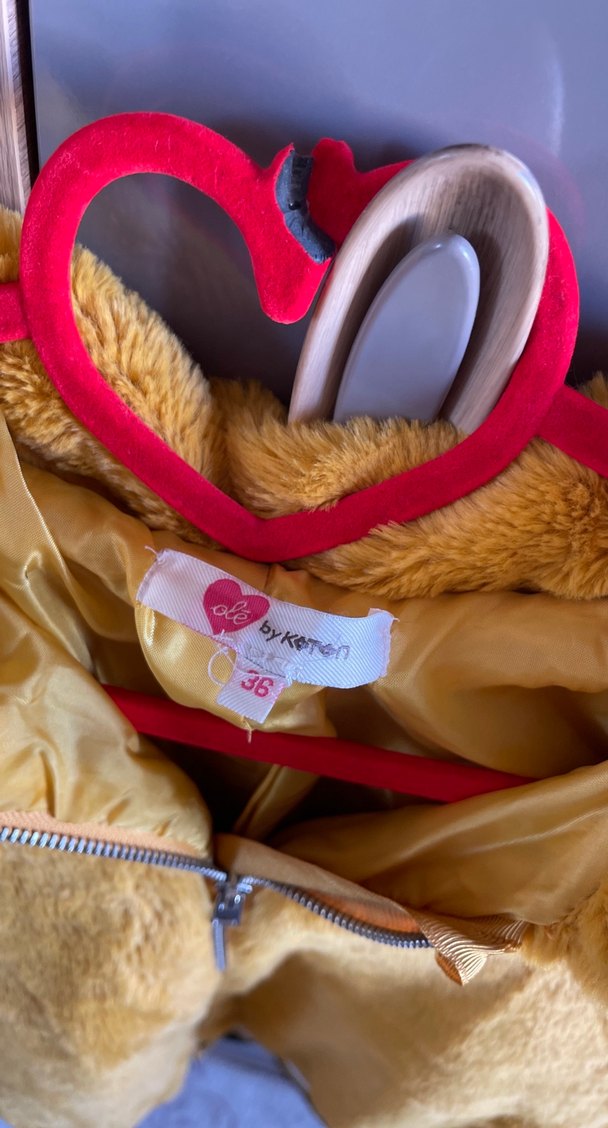 Sarı Kürk Detaylı Kadın Ceket - Görsel 3