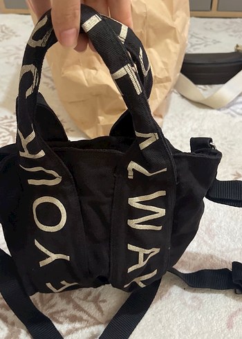 Siyah Fermuarlı Sokak Stili Kadın Çanta - Görsel 3