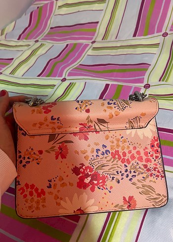 Bohem Çok Renkli Çiçekli Kadın Çantası - Görsel 2