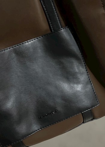 Kahverengi Deri Kadın Günlük Çanta - Görsel 3