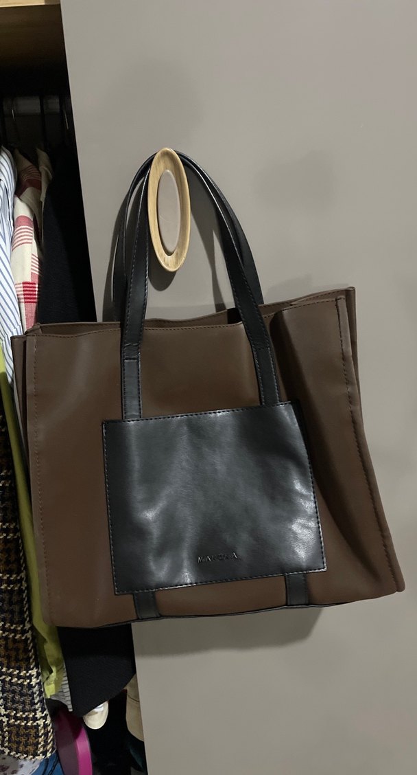 Kahverengi Deri Kadın Günlük Çanta - Görsel 2