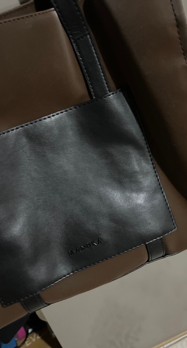 Kahverengi Deri Kadın Günlük Çanta - Görsel 3