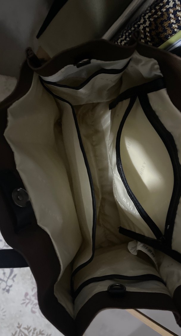 Kahverengi Deri Kadın Günlük Çanta - Görsel 4