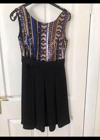 Pul işlemeli gece elbisesi - Görsel 5