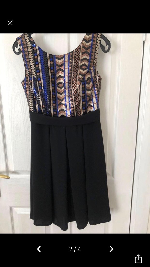 Pul işlemeli gece elbisesi - Görsel 2