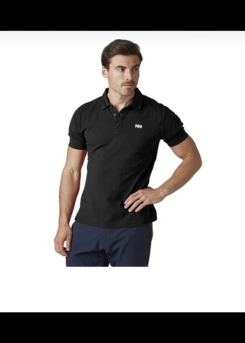 xl Beden Erkek Siyah Kısa Kollu Polo Tişört