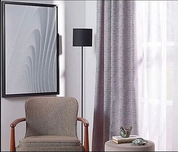 Ikea Colours siyah başlıklı lambader