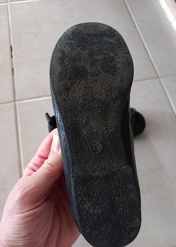 LCW Kız Çocuk Siyah Babet Ayakkabı - Görsel 4