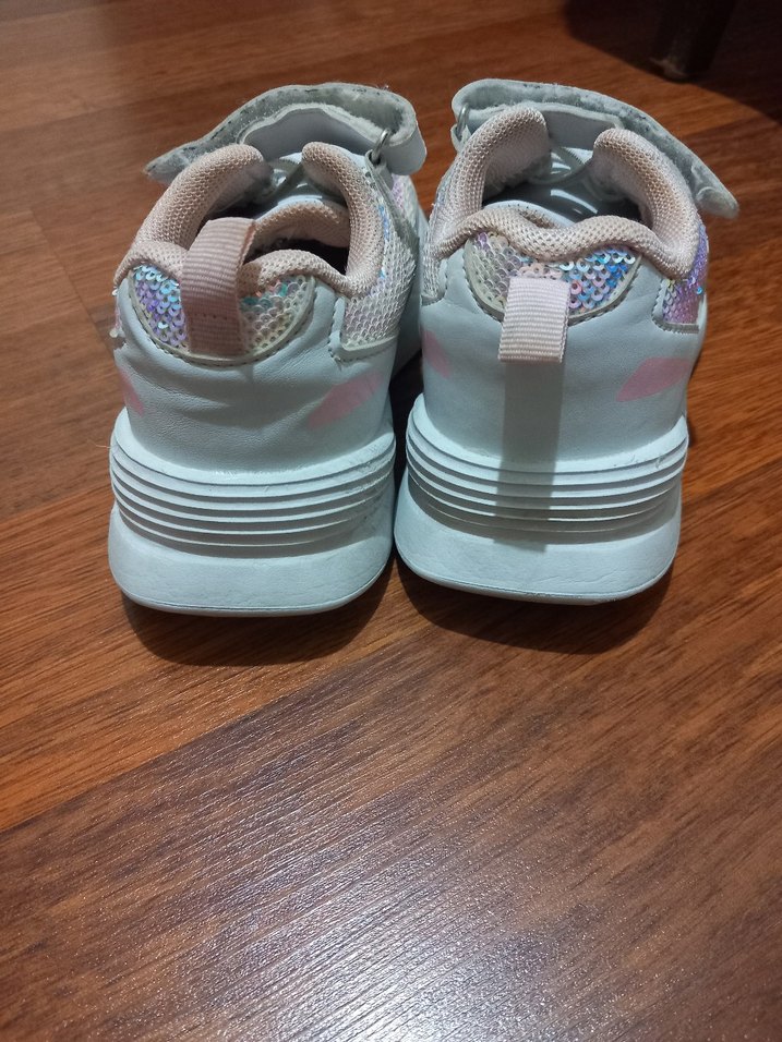 Kız Çocuk Beyaz Spor Ayakkabı - Görsel 4