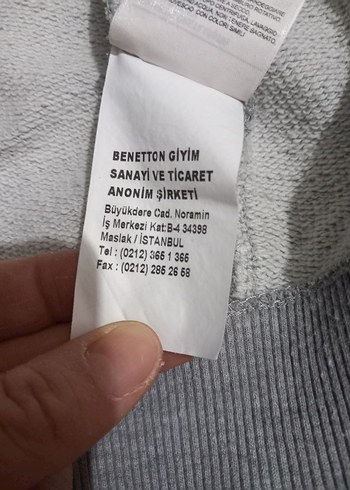 BENETTON MARKA KIZ ÇOCUK KAPÜŞONLU SWEATSHIRT - Görsel 4