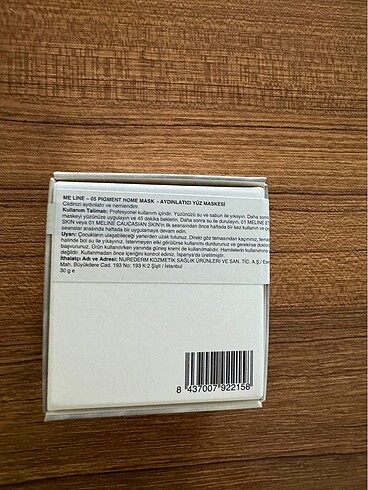 Diğer Me line pigment Home mask
