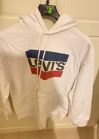 Levis Levi S Beyaz Kapusonlu Kadin Sweatshirt