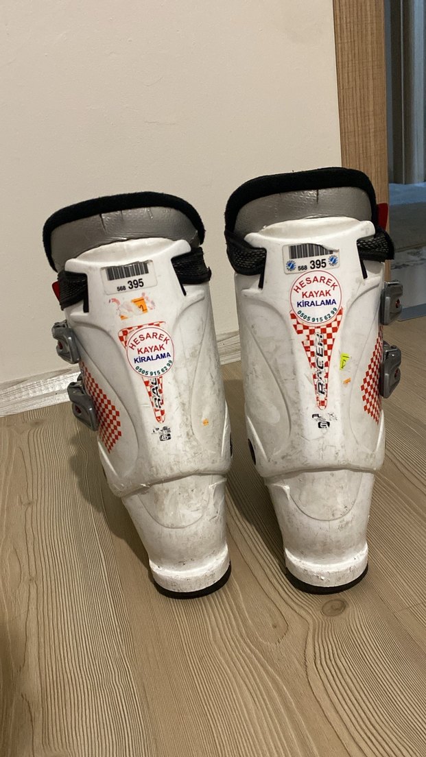 Erkek Beyaz Kemerli Kayak Botları - Görsel 2