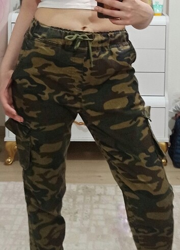 Kamuflaj kargo pantolon