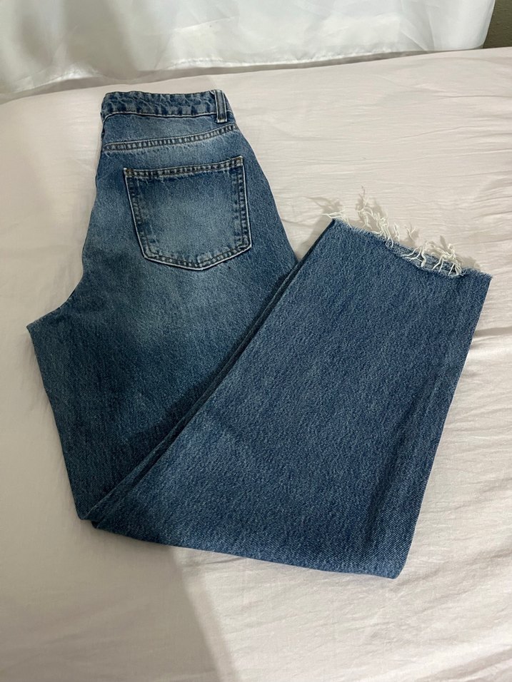 Kadın mavi Denim Kot Pantolon - Görsel 2