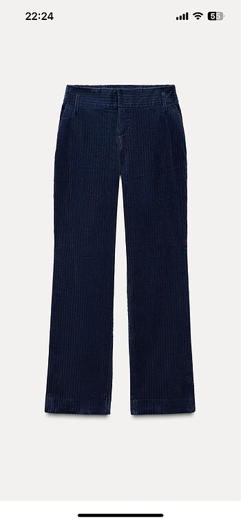 Zara Zara Kadife Fitilli Pantolon