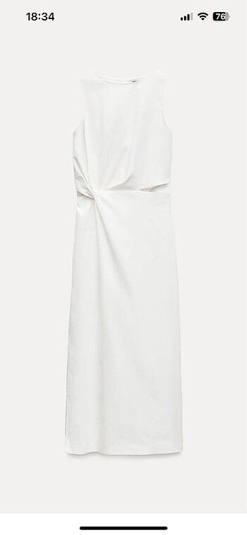 xl Beden Zara Cut Out Elbise