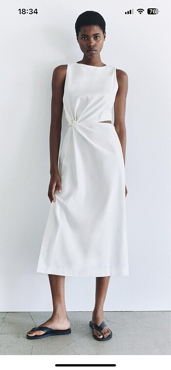 Zara Cut Out Elbise
