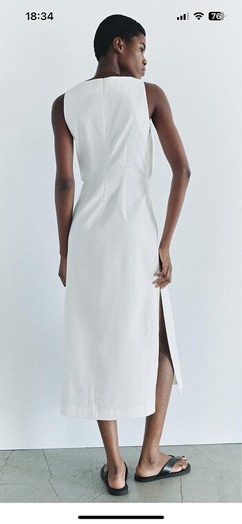 Zara Zara Cut Out Elbise