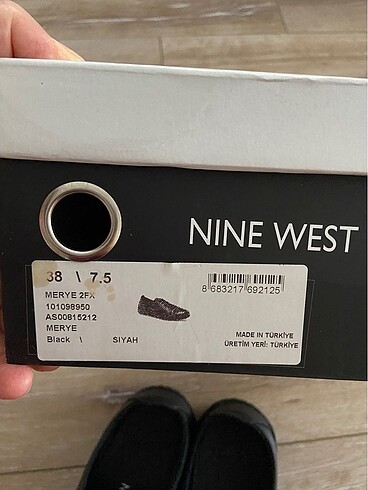 38 Beden siyah Renk Nine West Gerçek Deri Ayakkabı