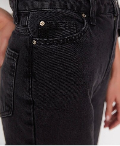 Mavi Jeans mom jeans antrasit yüksek bek