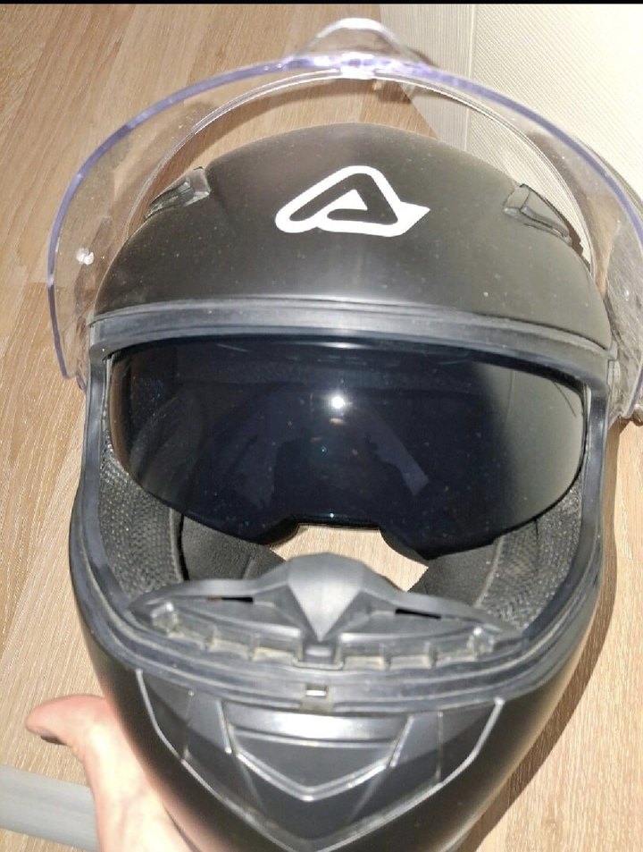 Diger Siyah Mat Baskılı Motosiklet Kaskı - Görsel 2