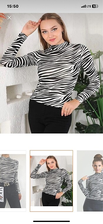 Zara Zebra çizgili uzun kollu bluz