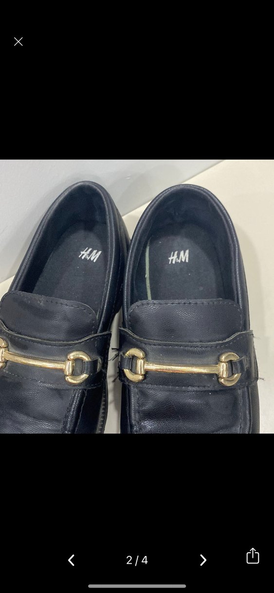 Klasik Siyah Deri Tokalı Kız çocuk Loafer - Görsel 2