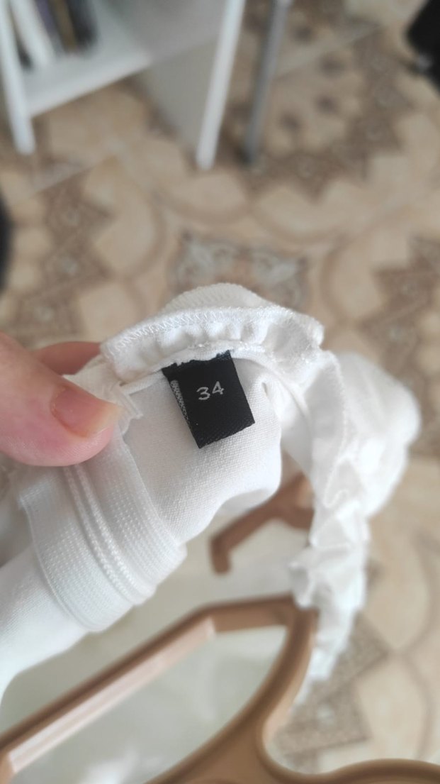 Dantel Detaylı Beyaz Midi Mezuniyet Elbisesi - Görsel 5