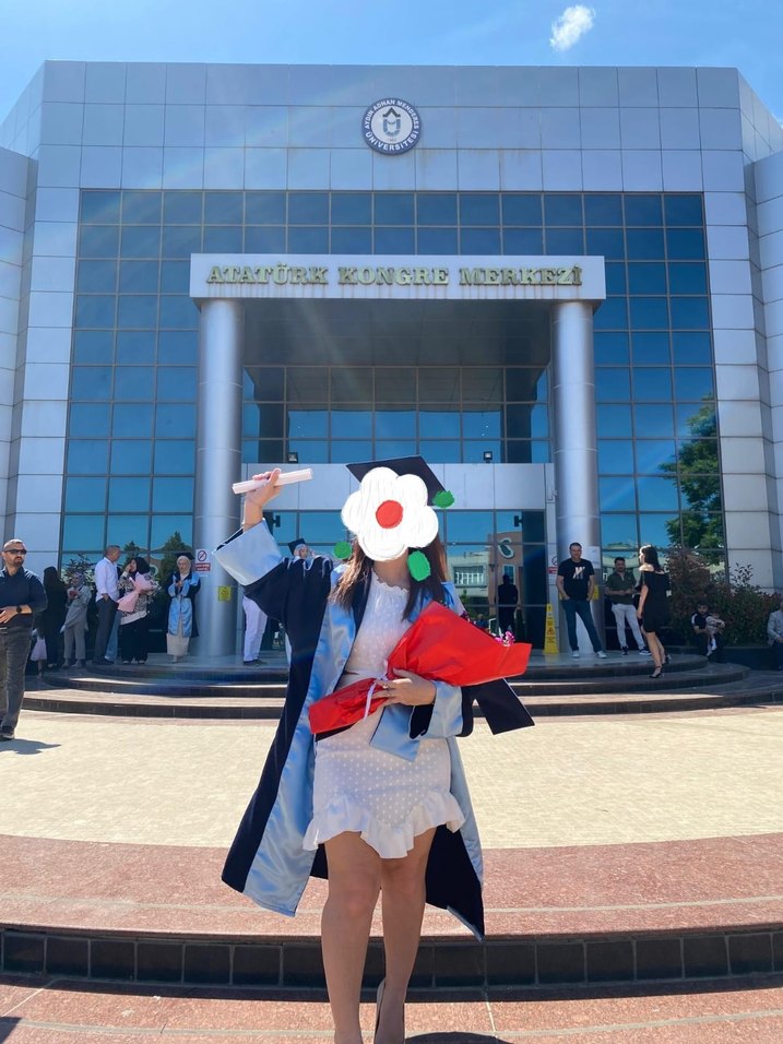 Dantel Detaylı Beyaz Midi Mezuniyet Elbisesi - Görsel 2