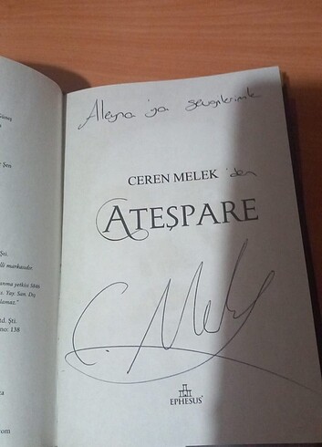 Ateşpare 2 Ciltli (Aleyna ismine İmzalı)