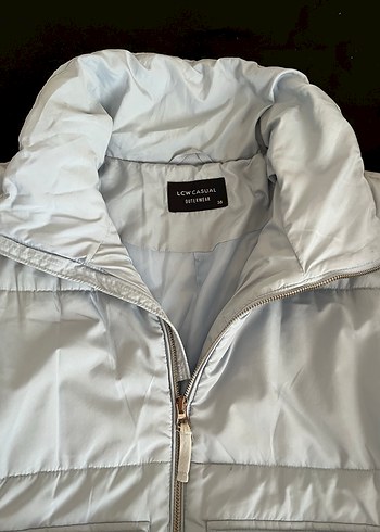 m Beden LC Waikiki Mavi Oversize Şişme Mont - M Beden