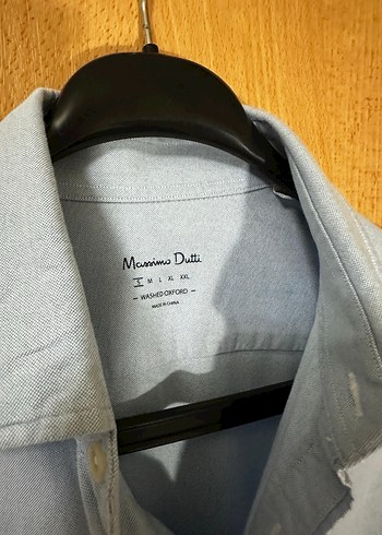 Massimo Dutti Mavi Uzun Kollu Erkek Gömlek - Görsel 2