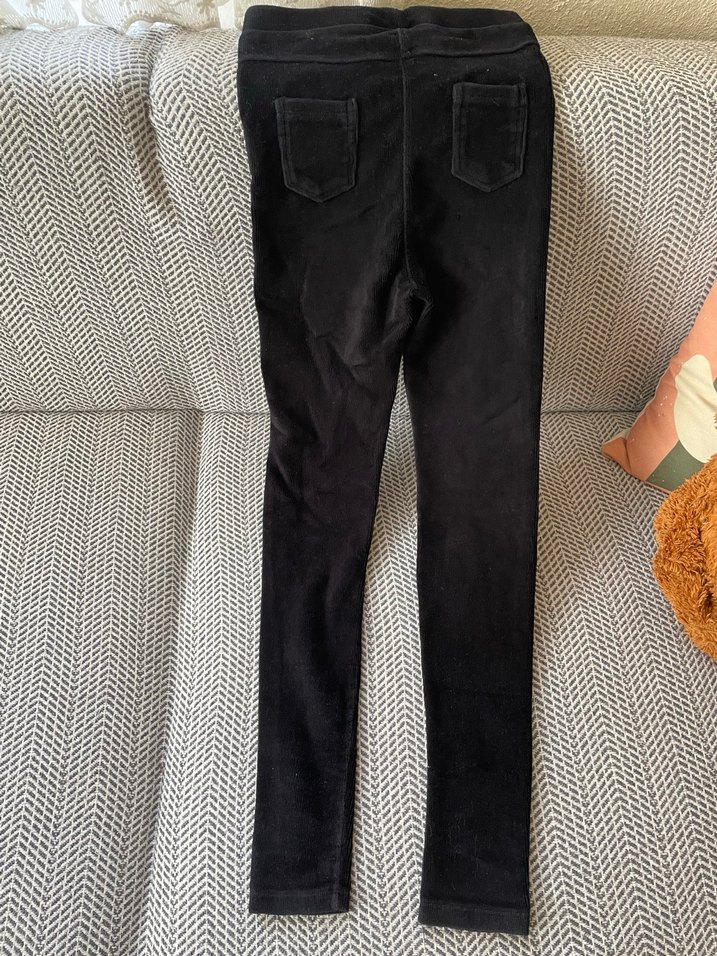 Kız Çocuk Siyah Süet Tayt - Görsel 2