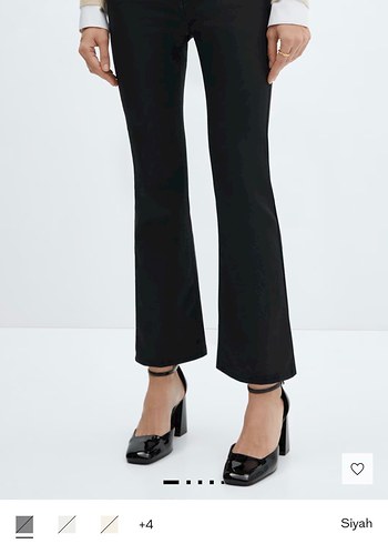 Kadın Siyah Düz Kesim Normal Boy Pantolon - Görsel 2