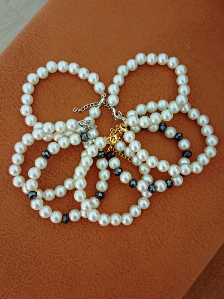 Bohem İnci Boncuklu Turkuaz Bileklik - Görsel 3