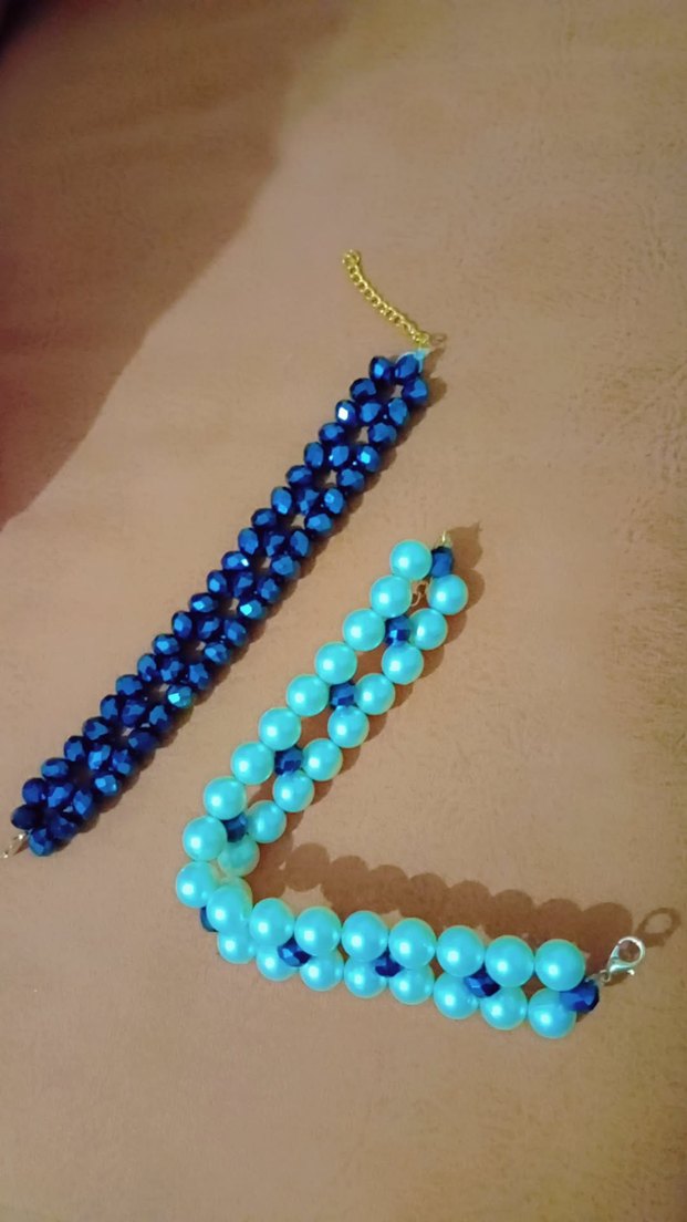 Bohem İnci Boncuklu Turkuaz Bileklik - Görsel 5