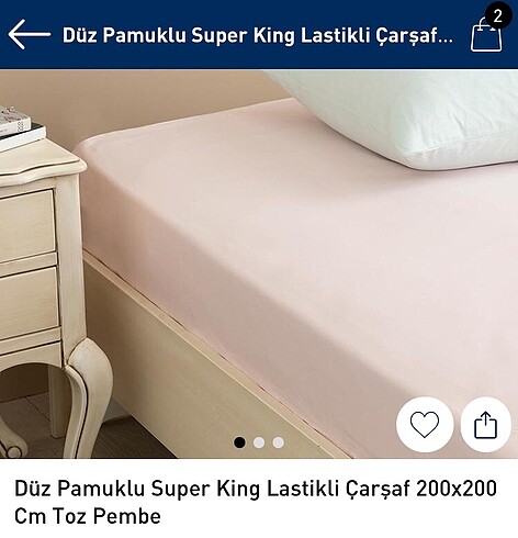 English Home Süper King Lastikli Çarşaf