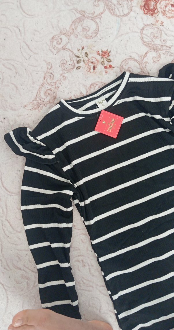 Uzun Kollu Kız Çocuk Tişörtü - Görsel 2