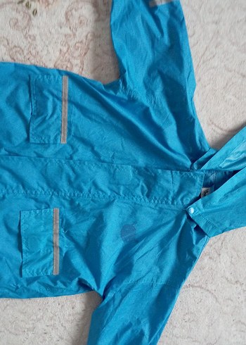 Mavi Erkek Çocuk Fermuarlı Yağmurluk - Görsel 3