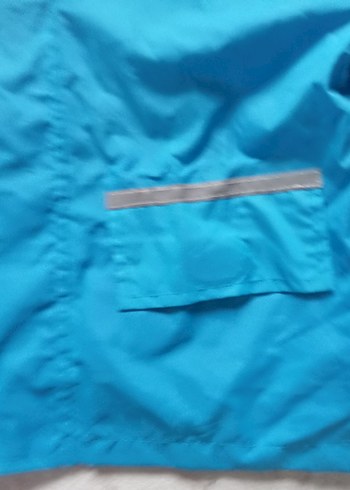 Mavi Erkek Çocuk Fermuarlı Yağmurluk - Görsel 7