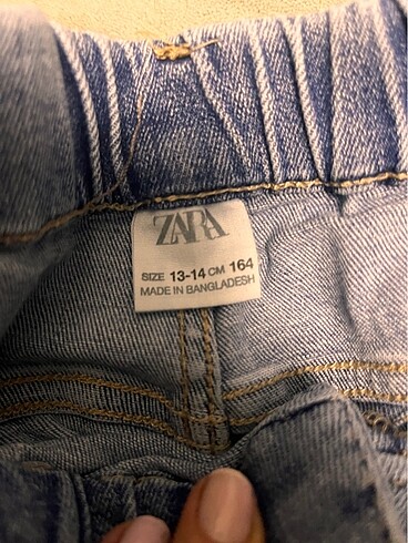 13-14 Yaş Beden mavi Renk Zara pantalon