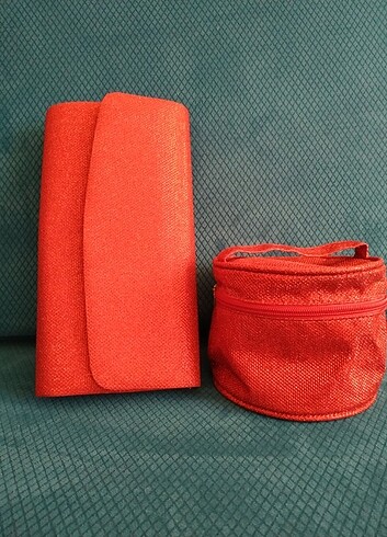 Portföy çanta ve makyaj çantası 