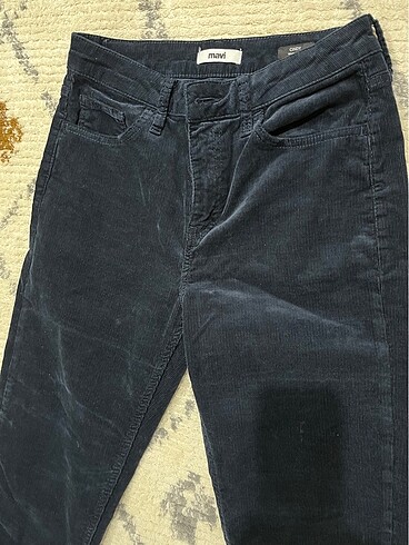 Mavi marka lacivert kadife pantolon - Görsel 5