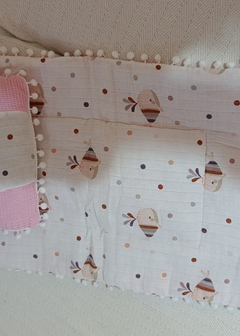 Nakışlı Pamuklu Çocuk alt açma minderi - Görsel 2