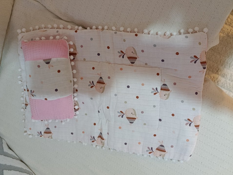 Nakışlı Pamuklu Çocuk alt açma minderi - Görsel 2