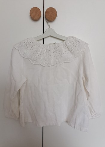 Nakışlı Bohem Beyaz Keten Gömlek - Görsel 3